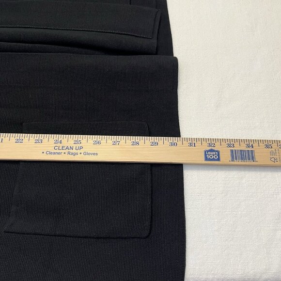 Talbots Womens Black Cardigan Blazer Long Pockets Cotton Modal‎ XL NWT - Picture 9 of 9